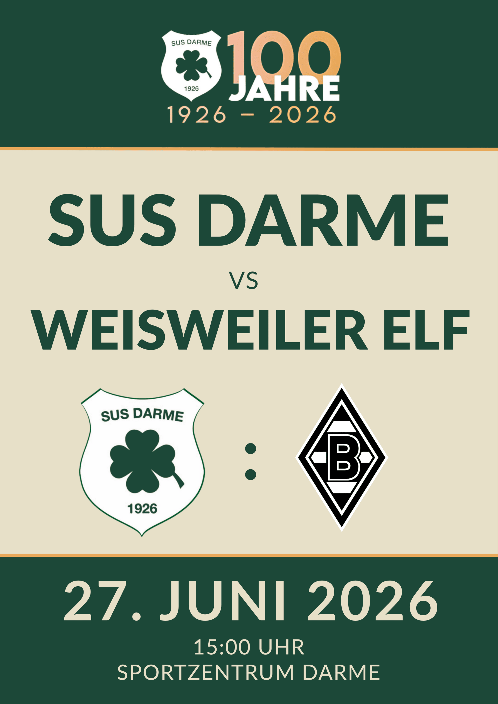 Jubiläumsspiel Poster