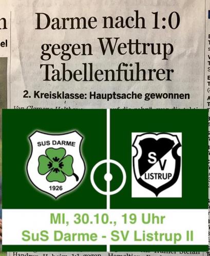 3 Heimspiele am Mittwoch, 30.10.2019