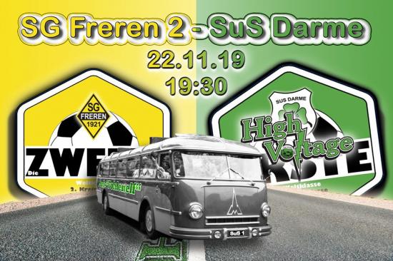 SPITZENSPIEL !!! Freitag, 22.11.2019 - SG Freren II - SuS Darme I