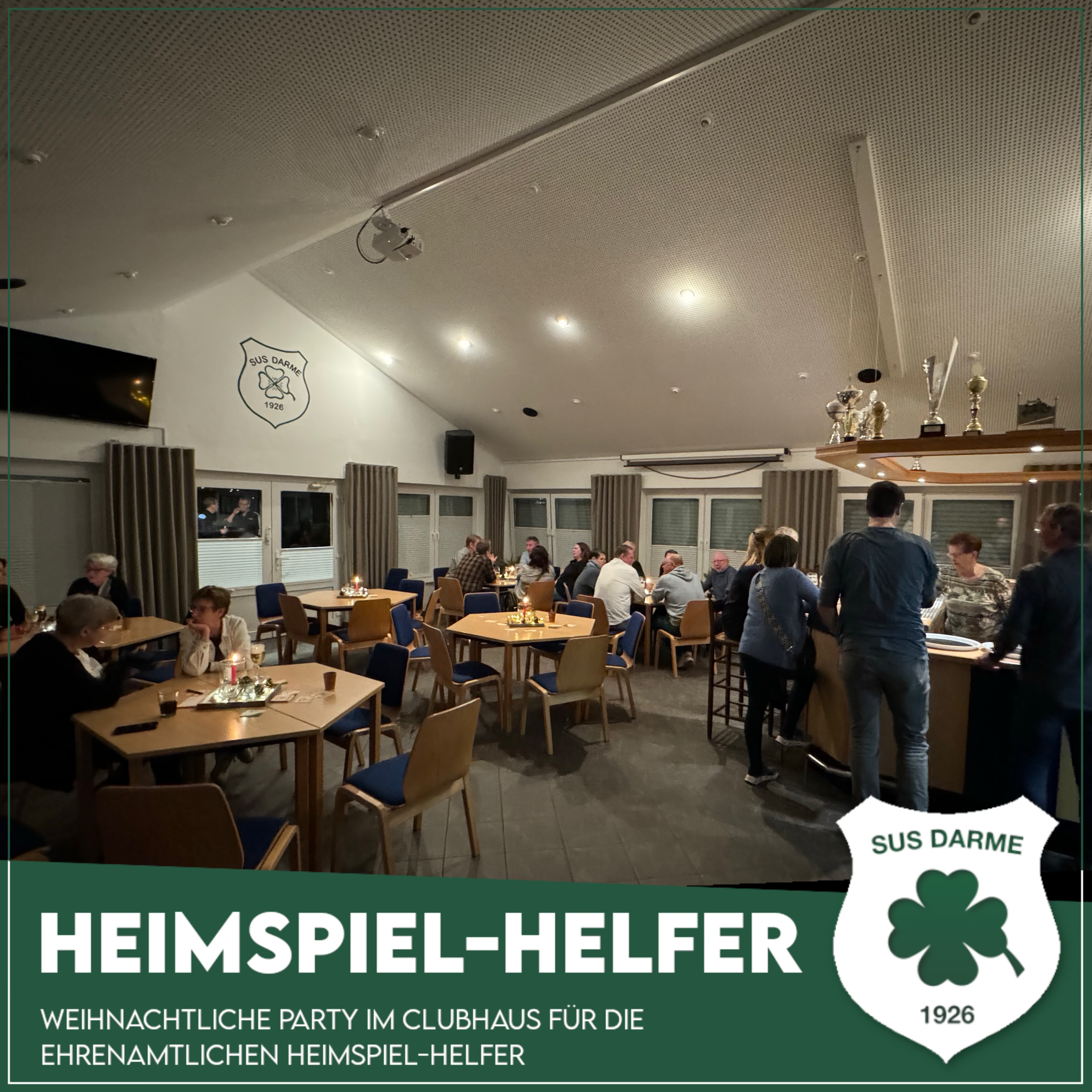 Weihnachtliche Party für die Heimspiel-Helfer