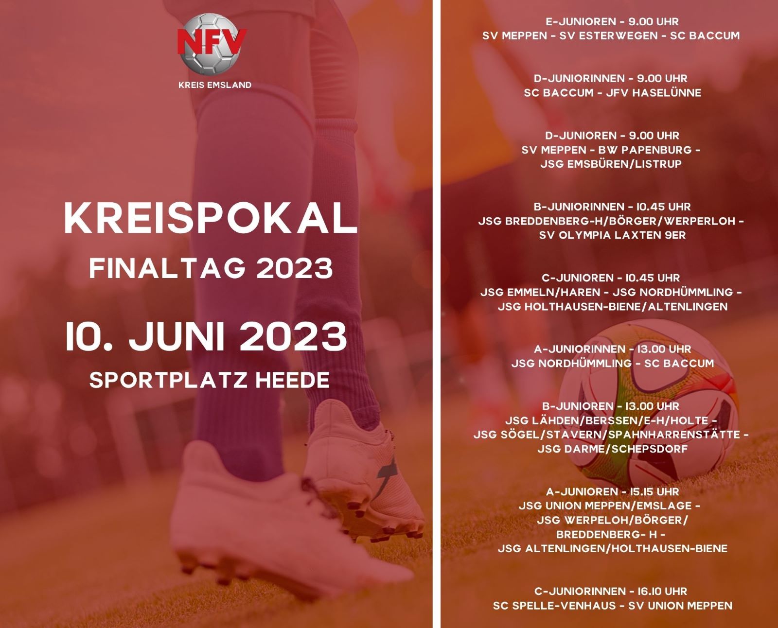 U17 KREISPOKAL FINALTAG am 10.06.2023 in Heede 🍀🏆