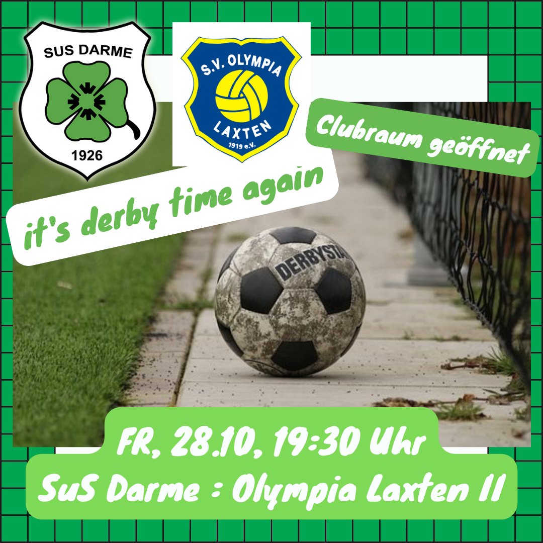 🍀⚽️ Bist du wieder dabei? Vor zwei Wochen gegen Bramsche (5:1) hat es ja schon prima geklappt!