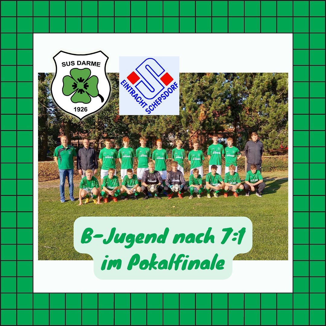 🍀⚽️ B-Junioren im Kreispokalfinale