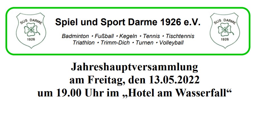 Jahreshauptversammlung 2022