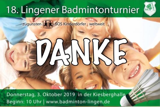 Bericht Lingener Badmintonturnier 2019
