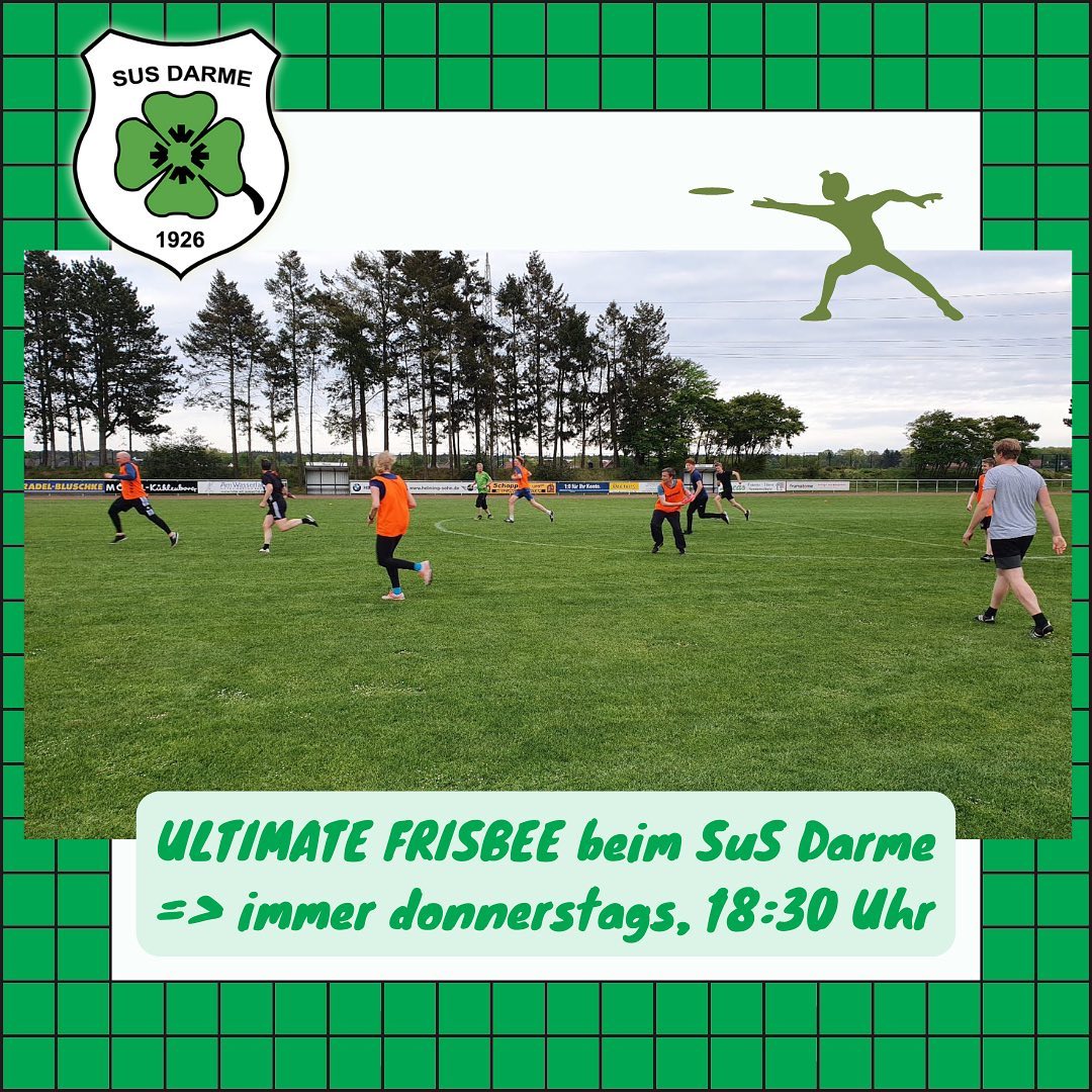 🍀 ULTIMATE FRISBEE beim SuS Darme 🤗
